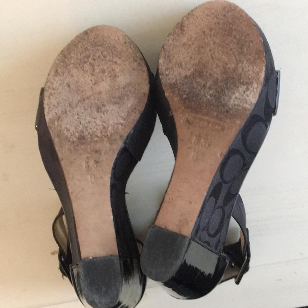 COACH patent leather wedges - Picture 12 of 13